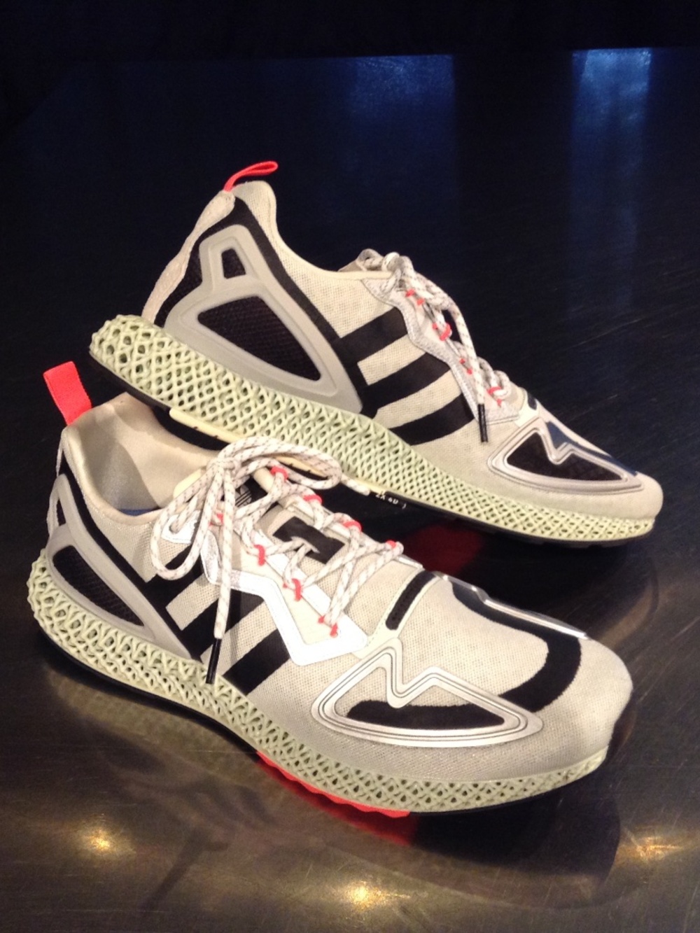 adidas ZX 2K 4D Dash Green Solar Red FW2003 Men's Size 11 Running Shoes Sneakers